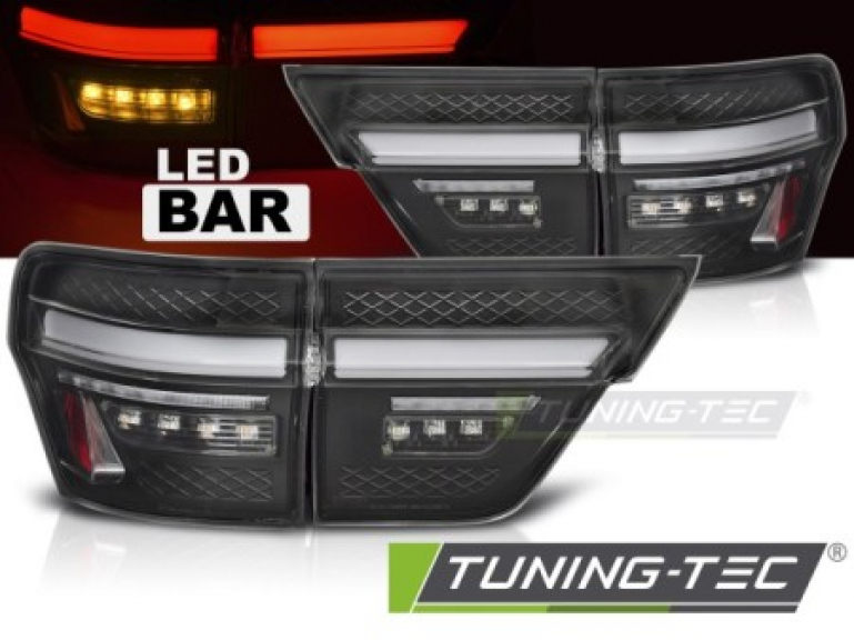 LED Upgrade Design Rückleuchten Set für Chrysler Jeep Grand Cherokee 11-13 schwarz mit Willkommensfunktion